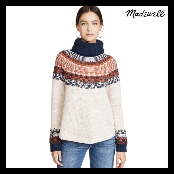 Madewell Sweaters - NEW MADEWELL FAIR ISLE TURTLENECK SWEATER